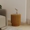 Leisuremod Eden 14 in Round Stone Side Table, Weatherproof Pedestal Base, Fully Assembled EST14BR - alternate 7