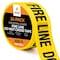 Xpose Safety Caution Tape, PVC, Fire Line Do Not Cross Tape, High Visibility Yellow, 3 in W., 1000 ft L., 24 PK PFLT-24-X - alternate 1