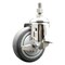 Service Caster 4 Inch 316SS Thermoplastic Rubber Swivel 10mm Threaded Stem Caster Brake SCC SCC-SS316TS20S414-TPRB-TLB-M1015 - alternate 1