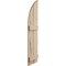 Ekena Millwork Hand Hewn 2 Board Joined Board-n-Batten w/Quarter Round Arch Top Faux Wood Shutters, 11"W x 38"H SHUBJQ11X38HHPR - alternate 7