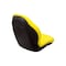 Uni Pro 129 Bucket Seat Kit, With Hinge Bracket for John Deere Mowers & Skid Steers, Yellow Vinyl 6801 - alternate 5