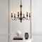 Jonathan Y Oakley 25" 6-Light Midcentury Farmhouse Iron LED Chandelier, Wood Finished/Oil Rubbed Bronze JYL1320A - alternate 4