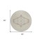 Homeroots 8' Beige Brown And Ivory Round Oriental Washable Indoor Outdoor Area Rug 598168 - alternate 5