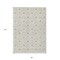 Homeroots 5' X 8' Beige And Ivory Geometric Washable Indoor Outdoor Area Rug 594678 - alternate 3