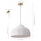Jonathan Y Eliza 20 in. 1-Light Coastal Bohemian Woven Rattan and Iron LED Pendant, White/Brass Gold JYL1133B - alternate 8