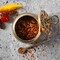 Cravings By Chrissy Teigen 4 Inch Aluminum Spice Cellar and Spoon in Gold with Mango Wood Lid 123107.03 - alternate 2