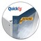 Stride QuickFit Landscape Spreadsheet Round Ring View Binder, 3 Rings, 1in Capacity, 14 x 8.5, Black 95011L - alternate 4