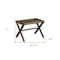 Homeroots Antique Chestnut Finished Wooden Stool Bench 380053 - alternate 5