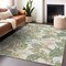 Homeroots 5' X 8' Ivory Wheat And Olive Green Botanical Leaves Washable Indoor Outdoor Area Rug 618407 - alternate 5