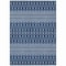Homeroots 8' X 10' Navy Blue And Denim Blue Tribal Washable Indoor Outdoor Area Rug 582575 - alternate 6
