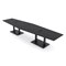 Skutchi Designs Hexagon Conference Table With Power Unit, 48 in W, 168 in L, Grey HAR-HEX.IR-48X168-DOU.BK-WA7949-EBLK - alternate 1