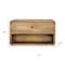 Homeroots 18" Beige Solid Wood One Drawer Floating Nightstand 651478 - alternate 8