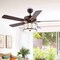 Jonathan Y Circe 52" 3-Light Transitional Glam Drum Shade LED Ceiling Fan With Remote, Oil Rubbed Bronze/White JYL9607B - alternate 7