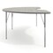 Flash Furniture Commercial Adjustable Height Kidney Activity Table-Standard Legs in LTGY XU-A4896-KIDNY-LTGRY-T-A-GG - alternate 7