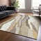 Homeroots 9' X 12' Beige Brown And Gray Abstract Washable Indoor Outdoor Area Rug 600940 - alternate 2