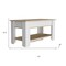 Homeroots 40" Oak and White Storage Bench with Flip Top 535165 - alternate 5