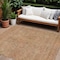 Homeroots 8' X 10' Copper Brown And Beige Geometric Washable Indoor Outdoor Area Rug 594536 - alternate 1