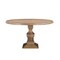 Homeroots 54" Brown Solid Wood Pedestal Base Round Top Dining Table 554336 - alternate 8