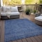 Homeroots 3' X 5' Navy Blue And Blue Southwestern Washable Indoor Outdoor Area Rug 587068 - alternate 5