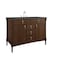 James Martin Vanities Kinnsden 48" Single Vanity, Sable Oak w/ 3 CM Parisien Bleu Silestone Top D680-V48-SBK-3PBL - alternate 5