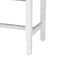 Bali & Pari Prita Paper Loom Bench with Mahogany Wood Frame, White 264-14460-ZORO - alternate 2
