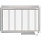Mastervision Calendar Planning Board, Steel, 38 in, 50 in, Aluminum Frame, White/Gray, Matte GA0594830 - alternate 1