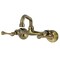 Kingston Brass Double-Handle Wall Mount Bar Faucet, Antique Brass KS312AB - alternate 1