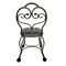 Homeroots 18in Cream and Silver Microfiber and Metal Upholstered Round Bench 733248 - alternate 5