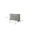 Homeroots 64" Light Gray Solid and Manufactured Wood Nine Drawer Triple Dresser 490460 - alternate 3