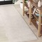Jonathan Y Hallie High-Low Minimalist Curve Geometric Ivory/Cream 2 ft. x 10 ft. Indoor/Outdoor Runner Rug SCN100B-210 - alternate 1