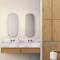 Apollo Tile Cirkel 11.46 in. x 12.4 in. Matte White Porcelain Mosaic Wall and Floor Tile 9.87 sqft/case, 10PK ORB8802WTMA - alternate 9