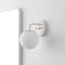 Jonathan Y Louis Parisian Globe 5.75" 1-Light Metal/Frosted Glass Modern Contemporary LED Vanity Light, Almond JYL3534C - alternate 6