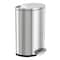 Hls Commercial 13 gal Half-Round Indoor Metal Can, Silver, Step Pedal, Stainless Steel, 19 in HLSS13DFR - alternate 1