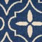 Homeroots 6' X 9' Navy Blue And Ivory Geometric Indoor Outdoor Area Rug 572906 - alternate 4