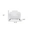 Homeroots 41" White Italian Leather Power Recliner Chair 482250 - alternate 7