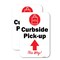 Signmission Curbside Pick-up This Way Up Arrow, 18'' X 24'' 2 Signs, Heavy Gauge Aluminum, 2PK A-1824-2PACK-25467 - alternate 1