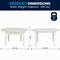 Flash Furniture HERCULES 60in Round White Farmhouse Folding Table, Solid Pine, w/Foldable Locking Legs XA-F-60-RD-WH-GG - alternate 7