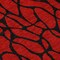 Homeroots 8' Red And Black Round Geometric Washable Indoor Outdoor Area Rug 599240 - alternate 4