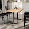 Flash Furniture Bennett 30 in x 48 in Solid Wood Indoor Tabletop in Natural with Dual 5 in x 22 in Dining GSF-REC3048-NAT-T0522-GG - alternate 5