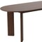 Homeroots 66" Walnut Solid Wood Oval Dining Table 712219 - alternate 4