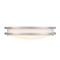 Westinghouse Lauderdale 16in 23W LED Indoor Flush Mount, Color Temp Select, Brushed Nickel, Frosted Acrylic 6136400 - alternate 5