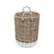 Happimess Ternion Cottage Hand-Woven Rattan Nesting Baskets with Handles, Kubu Gray/White (Set of 3), 3PK BSK1000A-3SET - alternate 4