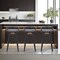 Armen Living Sonia 26" Counter Height Swivel Gray Faux Leather and Black Wood Bar Stool LCSOBAGRBL26 - alternate 8