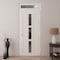 Vdomdoors Front Exterior Prehung Metal-Plastic Door, Manux 8112 White Silk, Top Sidelite Transom, Office Comm MANUX8112EXD-WS-W36xH80+14-LH - alternate 3