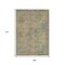 Homeroots 9' X 12' Green Teal Blue And Mauve Floral Medallion Washable Indoor Outdoor Area Rug 616620 - alternate 5