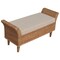 Homeroots 40in Brown Solid Wood Storage Bench With Cabinet 718240 - alternate 7