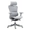 Homeroots Set of Two Gray Adjustable Height Swivel Rolling Office Chair 638366 - alternate 1