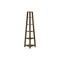 Homeroots 71" Dark Brown Wood Five Tier Corner Bookcase 489812 - alternate 6