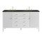 James Martin Vanities Myrrin 60" Double Vanity, Bright White, w/ 3 CM Phantome Eclos Top 485-V60D-BW-3PHT - alternate 1