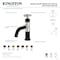 Kingston Brass One-Handle Single-Hole Bathroom Faucet with Push Pop-Up Drain, Matte Black/Brushed Nickel KS2828CG - alternate 3